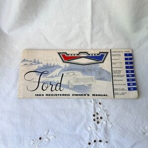 1965 Ford Original Registered Owners Manual User Operator Guide OEM Vintage